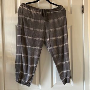 Chaser tie dyed reverse fleece cropped sweat pants